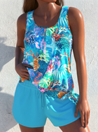 Renata - Traje de Baño Oceánico con Short 1