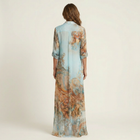 AliceLeon™ | Vestido Camisero Maxi de Seda 2