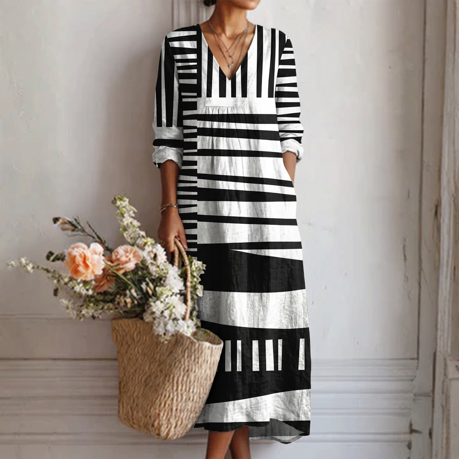 Lara™ | Vestido Estampado Gráfico