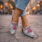 Dalia Mocasines con Borlas y Estampado Animal 4