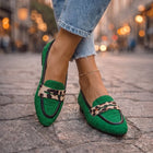 Fiorella Mocasines Fucsia con Estampado Leopardo 2
