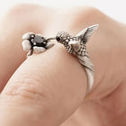 Anillo Colibrí y Fleur - Anillo OuVerdee ajustable para Mujer 1