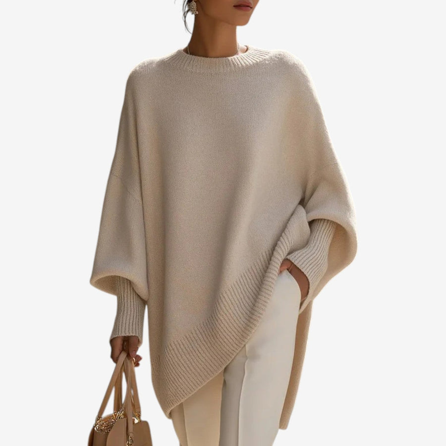 Isabella | Poncho Asimétrico Drapeado