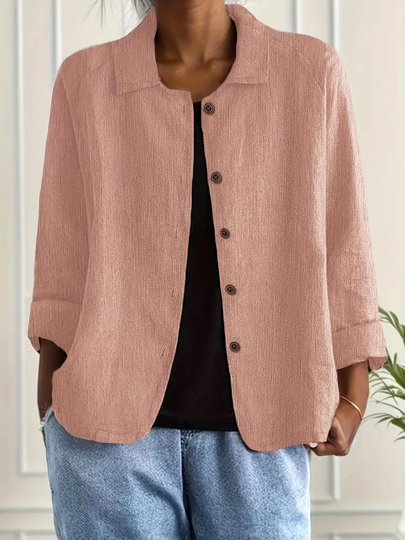 Cordelia | Camisa Chaqueta Relajada de Botones