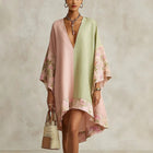 Jimena Vestido Bohemio Floral con Manga Murciélago y Cuello en V 1