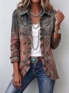 Benita | Chaqueta Degradado Texturizado con Volantes 1