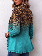 Mercedes | Chaqueta Blazer Leopardo Degradado con Volantes 4