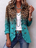 Mercedes | Chaqueta Blazer Leopardo Degradado con Volantes 1