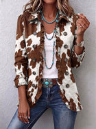 Manuela | Chaqueta Estampado Vaca con Volantes 1
