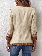 Almudena | Chaqueta Floral Bordada con Volantes 2