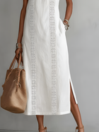 Jimena | Vestido Midi de Lino con Cuello Mao 4