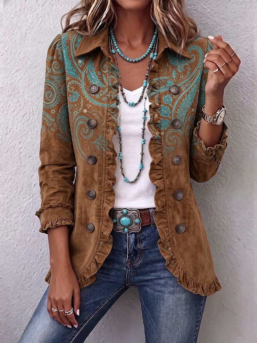 Macarena | Chaqueta Cachemira con Volantes