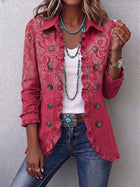 Adoración | Chaqueta Cachemira Rosa con Volantes 1