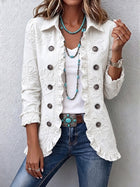 Marisol | Chaqueta Bordada Marfil con Volantes 1