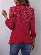 Clotilde | Chaqueta Cachemira Degradado con Volantes 2