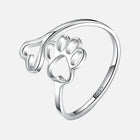 Anillo Huella y Corazón fabriquée à la main - Plata de ley 925 réglable 2