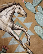 Perpetua™ | Cárdigan con Cierre y Estampado de Caballos y Cactus del Desierto 4