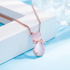 Collar para Gato Adorable en pierre Rosa con zircon 4