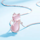 Collar para Gato Adorable en pierre Rosa con zircon 2