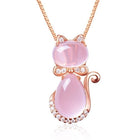 Collar para Gato Adorable en pierre Rosa con zircon 5