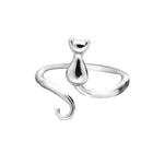 Anillo Adorable Gato en Acero inoxidable 2