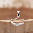 Anillo Adorable Gato en Acero inoxidable 3