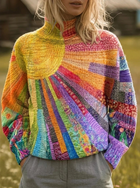 Hattie | Sunburst High-Neck Jumper 1