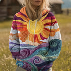 Dahlia | Sunrise-Print Hoodie 1