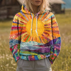 Mira | Sunburst Print Hoodie 1