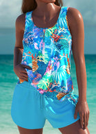 Renata - Traje de Baño Oceánico con Short 2
