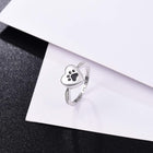 Anillo Urna Huella y Corazón - Bijou Funéraire para mascota 4