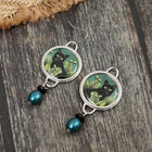 Aretes Colgantees vintage Gato Negro Tropical 5
