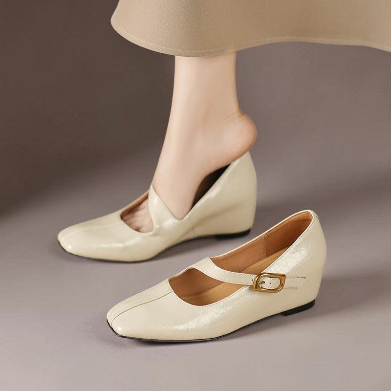 Mónica | Zapatos Planos Mary Jane con Hebilla