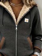 Fernanda | Chaqueta con Capucha Texturizada y Cierre 2