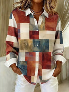 Andrea | Blusa Vintage con Estampado Patchwork 2